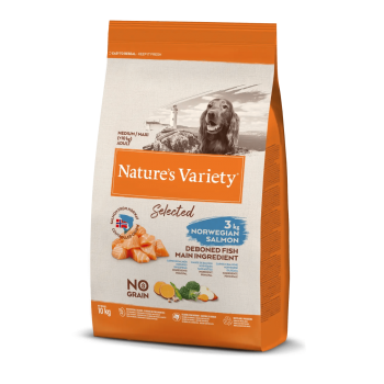 Nature Variety Cão Adulto Selected No Grain Salmão Noruega 2kg